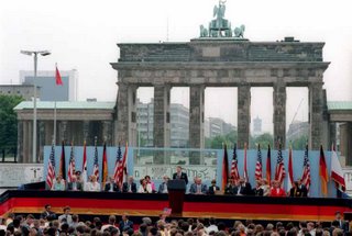 Ronald Reagan at the Berlin Wall